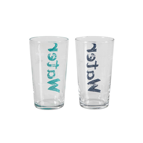 Mudo Home Water Bardak 570 Ml 2'li̇ Set -mavi̇&turkuaz