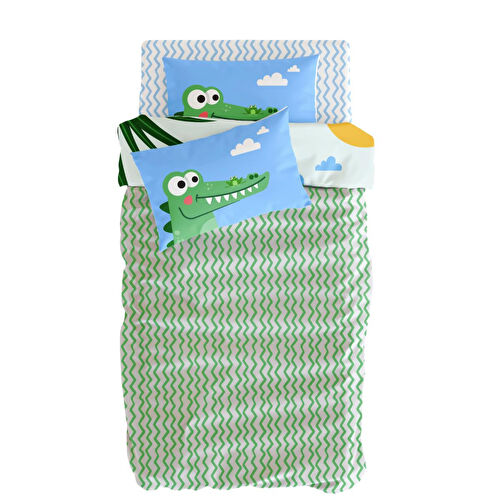 Itsy Bitsy Kids Croc-a-dream Nevresim Seti, Multicolor, 140x200cm