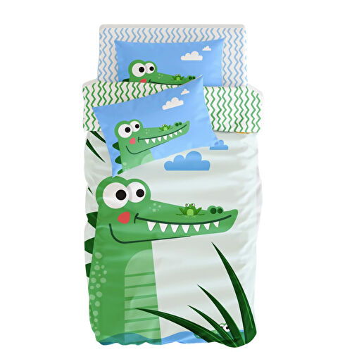 Itsy Bitsy Kids Croc-a-dream Nevresim Seti, Multicolor, 140x200cm