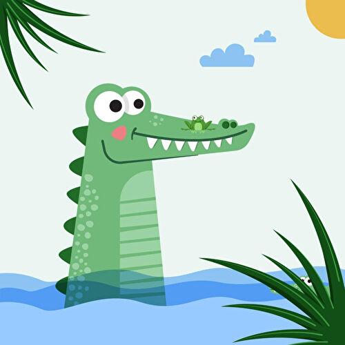 Itsy Bitsy Kids Croc-a-dream Nevresim Seti, Multicolor, 140x200cm