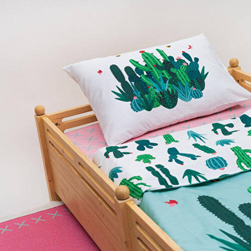 Itsy Bitsy Kids Cactopia Nevresim Seti, Multicolor, 140x200cm