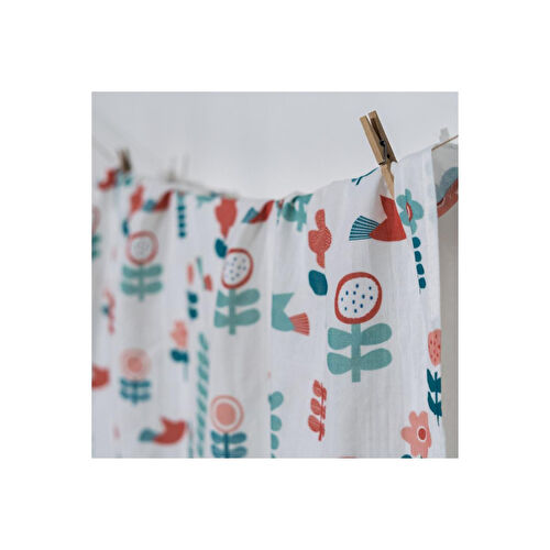 Itsy Bitsy Kids Amulet Blossom, Müslin Bebek Örtüsü , 70x70 Cm