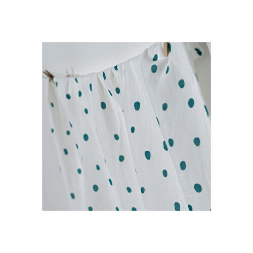 Itsy Bitsy Kids Bird Of Life Mint Dots , Müslin Bebek Örtüsü , 70x70 Cm