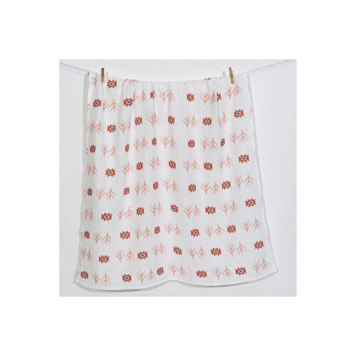 Itsy Bitsy Kids Big Flower Lemon Amulet, Müslin Bebek Örtüsü , 70x70 Cm