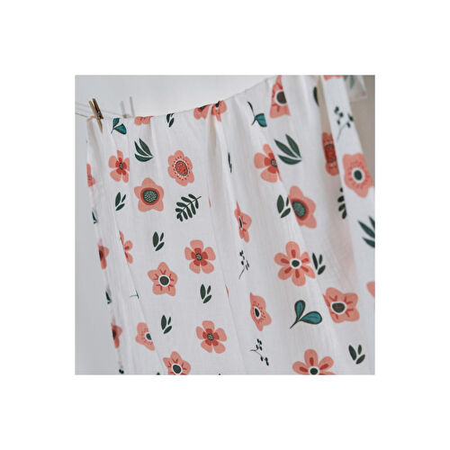 Itsy Bitsy Kids Petit Fleur, Müslin Bebek Örtüsü , 100x100 Cm