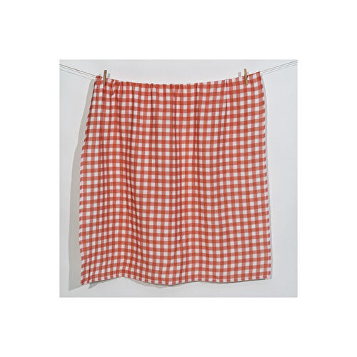 Itsy Bitsy Kids Bird Of Life Orange Check , Müslin Bebek Örtüsü , 70x70 Cm