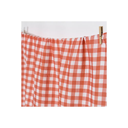 Itsy Bitsy Kids Bird Of Life Orange Check , Müslin Bebek Örtüsü , 70x70 Cm