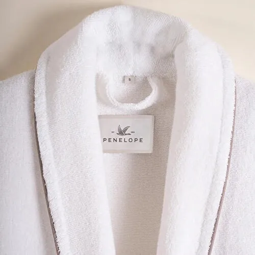 Penelope %100 Pamuk Bornoz Taş Rengi M - Liana Serisi