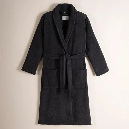 Penelope %100 Pamuk Bornoz Xxl Antrasit - Noa Serisi