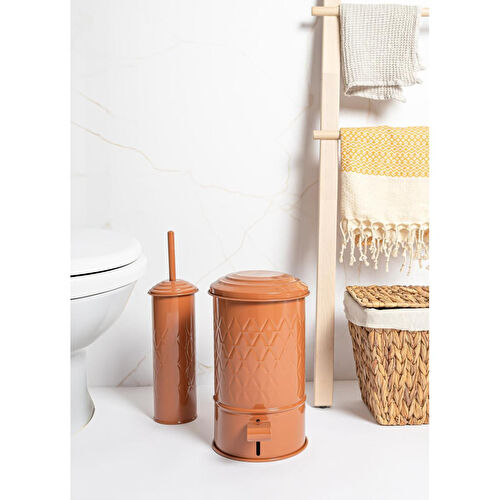 The Mia Prizma Çöp Kovası Banyo Terracota 5 Lt The Mia Prizma Çöp Kovası Banyo Terracota 5 Lt