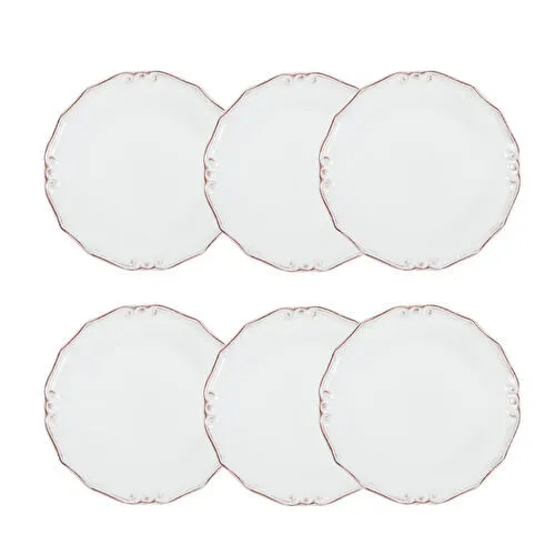 Mudo Home Ekru 6 Li Pasta Tabaği Seti̇ -20cm