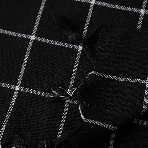 Mudo Home Edwin Si̇yah Çok Amaçli Örtü 140x140