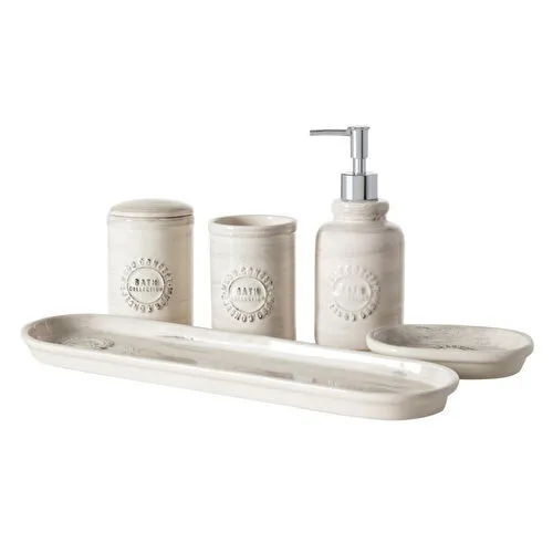 Mudo Home Barnes Vintage 5'li̇ Kutulu Banyo Seti̇