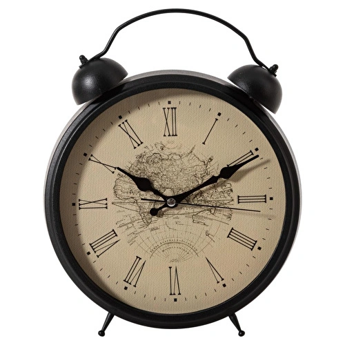Mudo Home Map Metal Masa Saati̇ 25cm