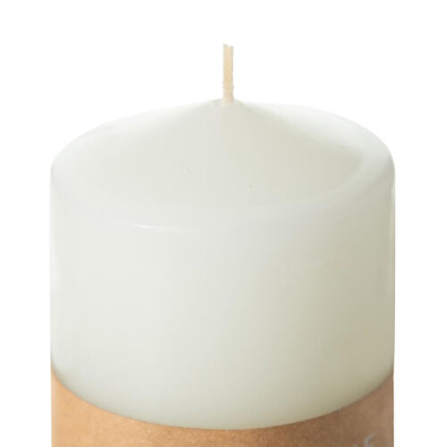 Mudo Home Sütun Mum Beyaz 7x10cm