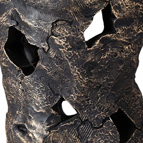 Mudo Home Abstract Man Si̇yah Bi̇blo 10x24x36cm