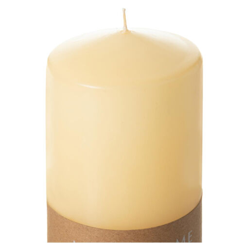 Mudo Home Sütun Mum Krem 7x15cm