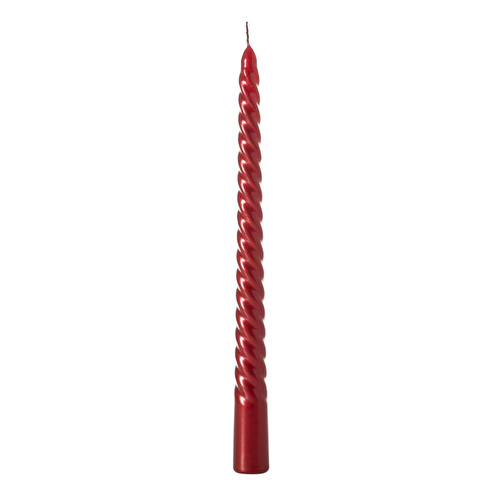 Mudo Home 2li̇ Burgulu Şamdan Mum Bordo 25cm
