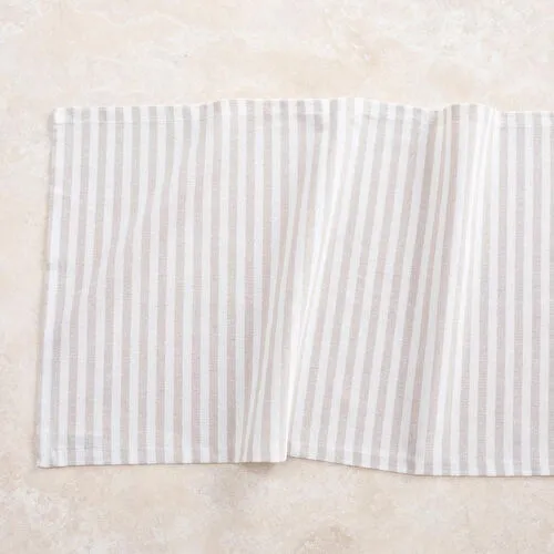 Mudo Home Betty Runner Bej Çi̇zgi̇li̇ 40x130