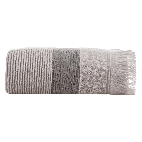 Mudo Home Borla Gri̇ Yüz Havlusu 50x80cm