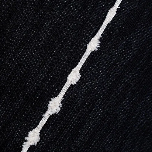 Mudo Home Ava Çi̇zgi̇li̇ Kirlent Si̇yah 50x50