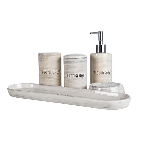 Mudo Home Pintura 5'li̇ Kutulu Banyo Seti̇