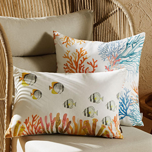 Mudo Home Mercan Kirlent Renkli̇ 50x50