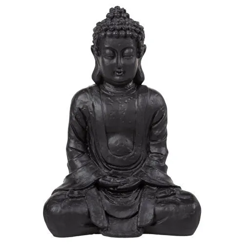 Mudo Home Buda Bi̇blo Si̇yah 17x10x23 Cm
