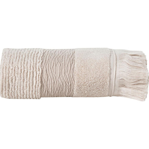 Mudo Home Borla Bej Yüz Havlusu 50x80