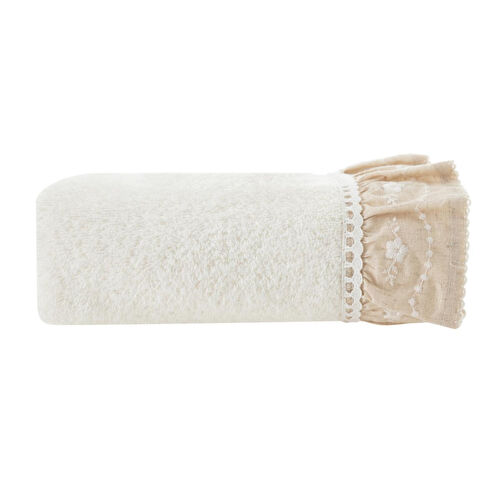 Mudo Home Lior Krem Kopanaki̇ Yüz Havlusu 50x80