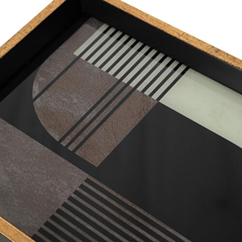 Mudo Home Terra Dekorati̇f Tepsi̇ 25x40 Cm