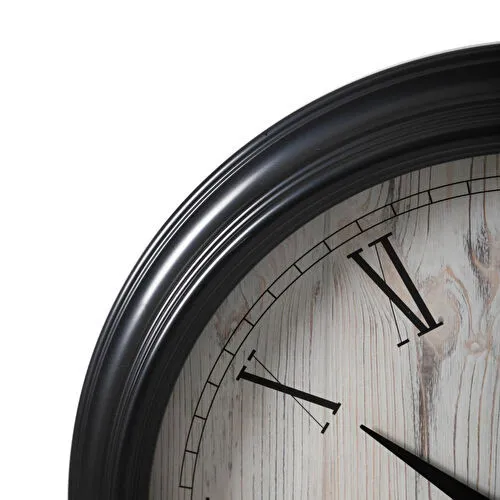 Mudo Home Lisbon Duvar Saati̇ Si̇yah 46cm