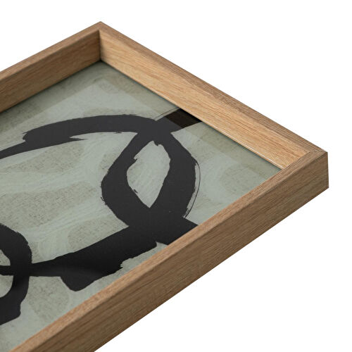 Mudo Home Loop Dekorati̇f Tepsi̇ Natural 25x40cm