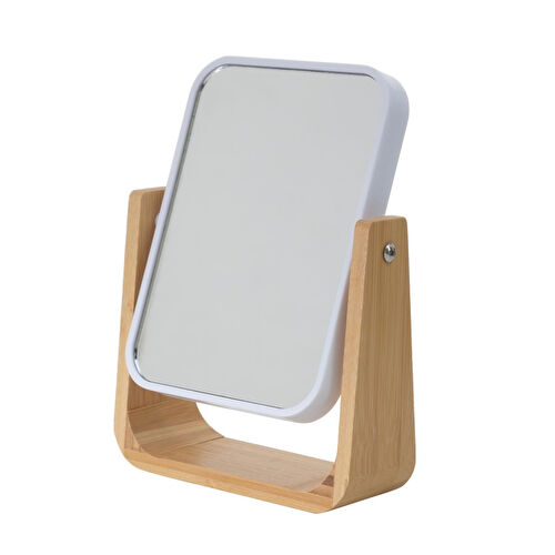 Mudo Home Boho Bambu Büyüteçli̇ Ayna Beyaz 16x5,8x21,8 Mudo Home Boho Bambu Büyüteçli̇ Ayna Beyaz 16x5,8x21,8