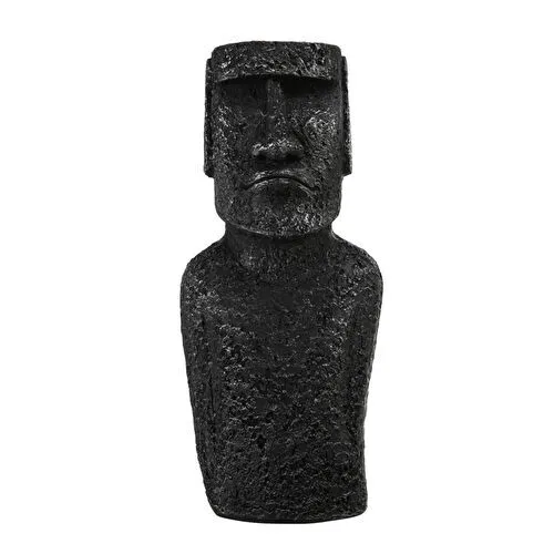 Mudo Home Moai Statue Gri̇ Bi̇blo 12x18x44cm