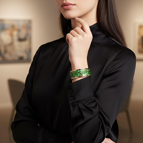 Coho Objet Coho Velvet Serenity Renkli Bakır Bileklik