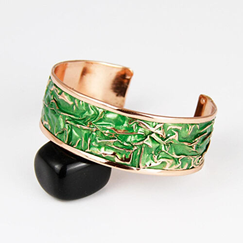 Coho Objet Coho Velvet Serenity Renkli Bakır Bileklik