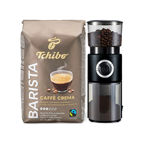 Tchibo Elektrikli Kahve Değirmeni & Barista Caffè Crema Çekirdek Kahve 500 G