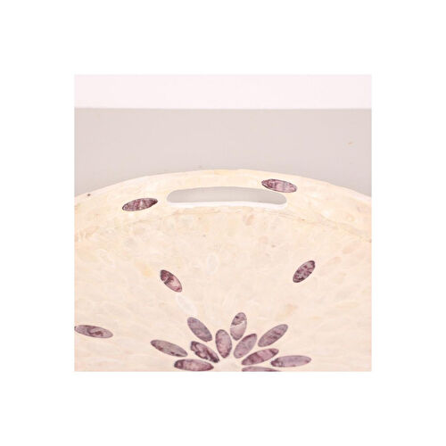 Mylamp Pure Sedef 40 X4,5 Cm. Sedefli Mozaik Tepsi