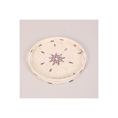 Mylamp Pure Sedef 40 X4,5 Cm. Sedefli Mozaik Tepsi