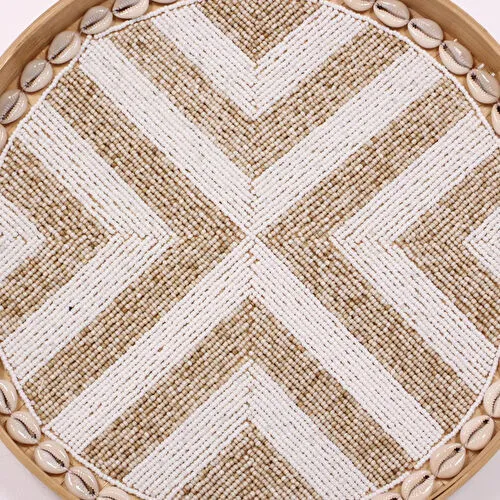 Mylamp Anadolu Boncuklu Bambu Duvar Dekoru &tepsi 34 Cm Tr005-35