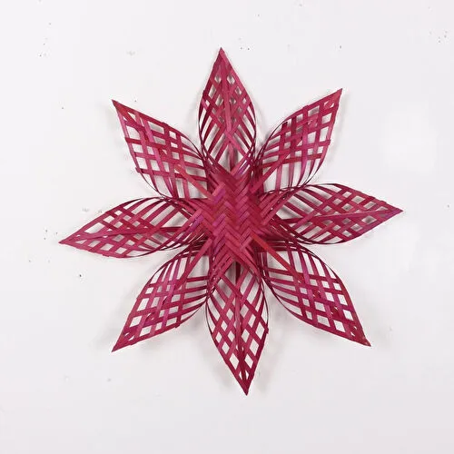 Mylamp Doğal Bambu Renkli Yıldız - Yılbaşı Dekoru 60x10 Cm Bambo-yldz-60-1