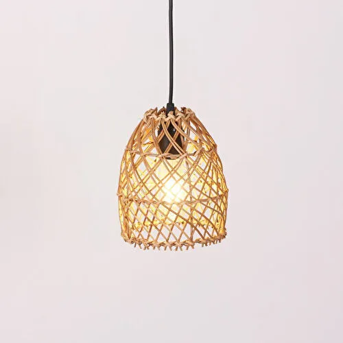 Mylamp Yonca 16x19 Cm. Rattan Lamba