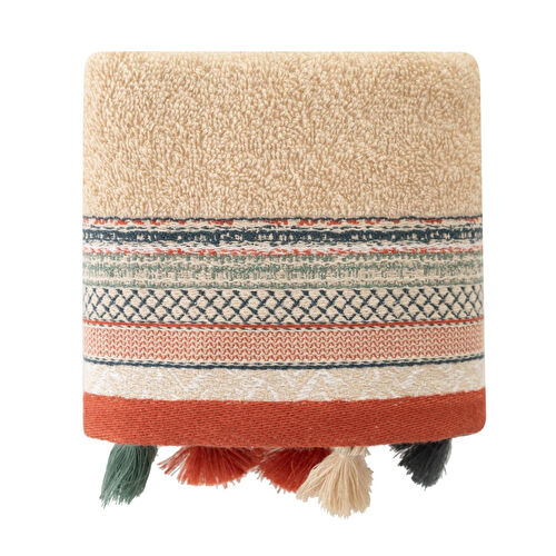 Mudo Home Lisa Bej Püsküllü El Havlusu 30x50