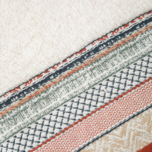 Mudo Home Lisa Krem Püsküllü Yüz Havlusu 50x80