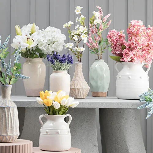 Mudo Home Single Ortanca Çi̇çek Beyaz 54cm