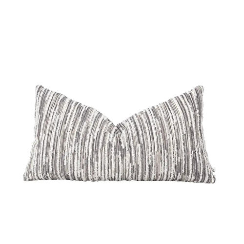 Penelope Liora Kırlent Kılıfı 35x70 Cm Ekru-gri