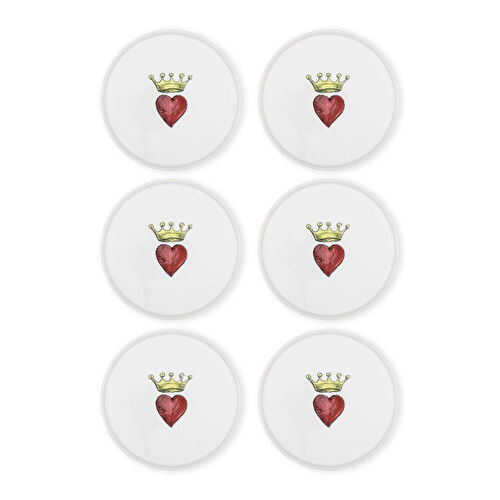 The Mia Luv Pasta Tabağı 6lı Set 19 Cm