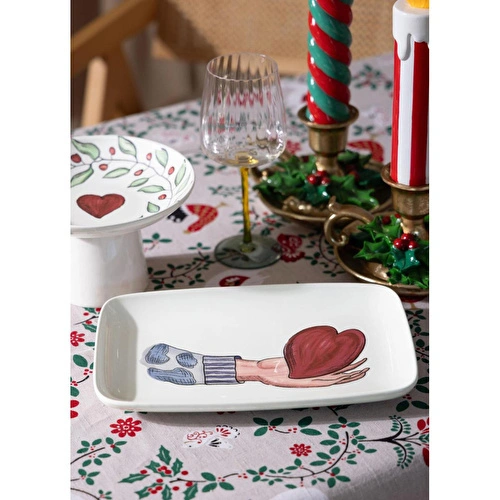 The Mia Luv Dikdörtgen Servis 33x21 Cm