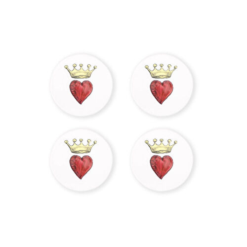 The Mia Luv Bardak Altlığı 4lü Set- 10 Cm